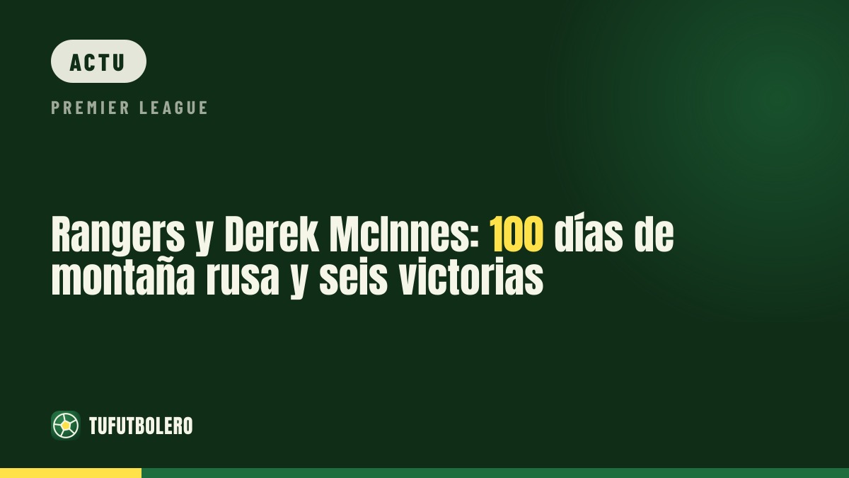Rangers et Derek McInnes : 100 jours chaotiques et six victoires d’affilée