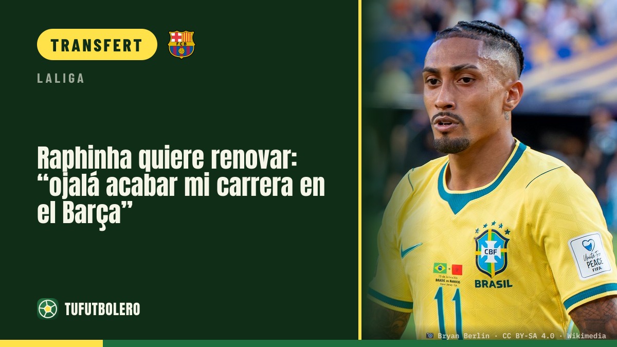 Raphinha veut prolonger : « j’espère finir ma carrière au Barça »