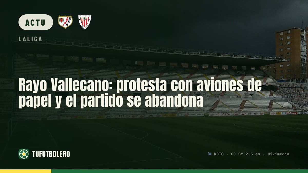 Rayo Vallecano: des avions en papier, et le match contre l’Athletic est arrêté