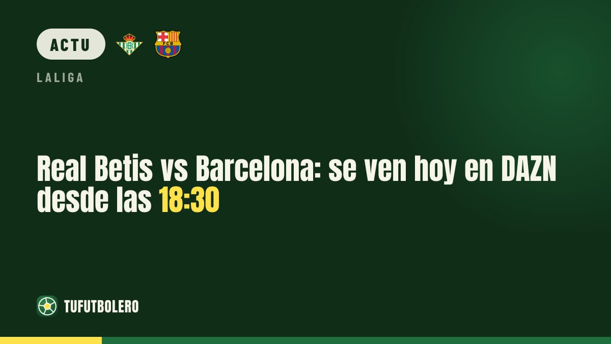 Betis-Barcelone : à voir aujourd’hui sur DAZN dès 18h30