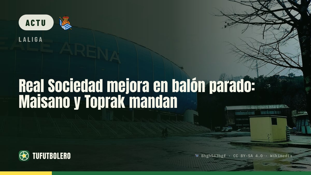 La Real Sociedad progresse sur les coups de pied arrêtés avec Maisano et Toprak