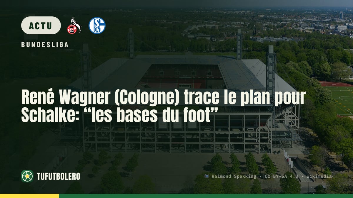 René Wagner (Cologne) trace le plan pour Schalke: “les bases du foot”