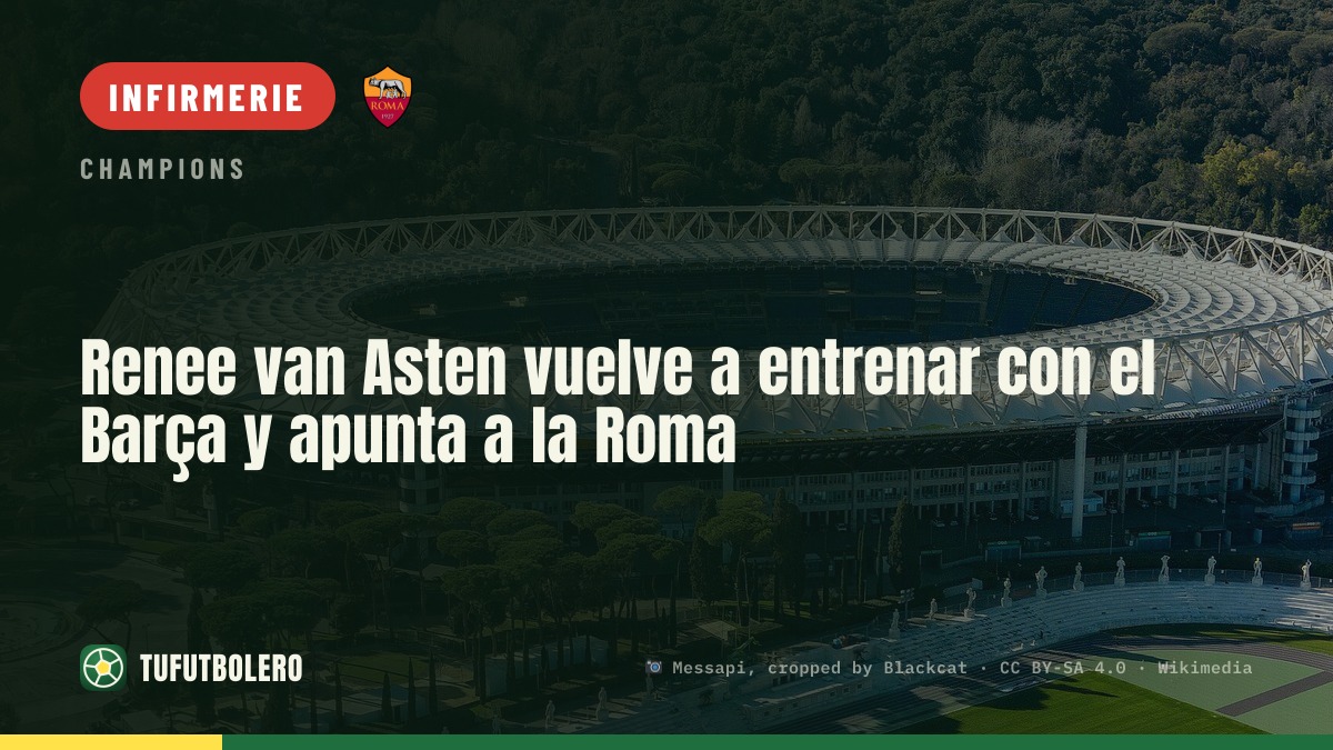 Renee van Asten revient à l’entraînement au Barça et vise la Roma