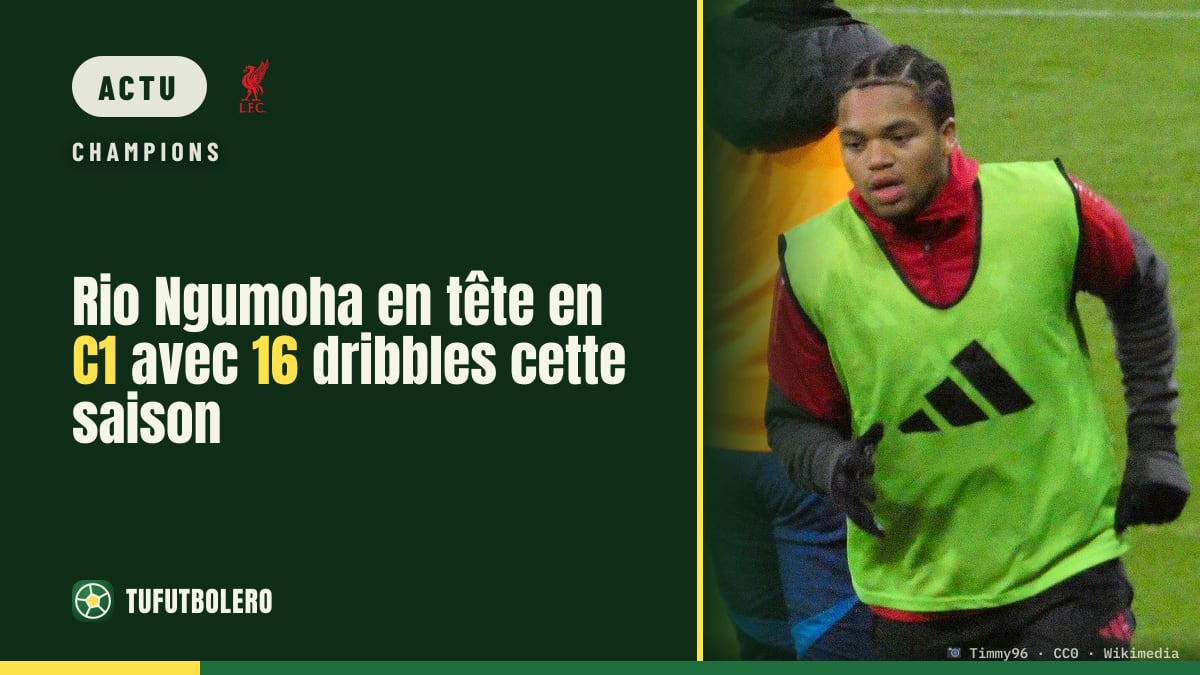 Rio Ngumoha en tête en C1 avec 16 dribbles cette saison