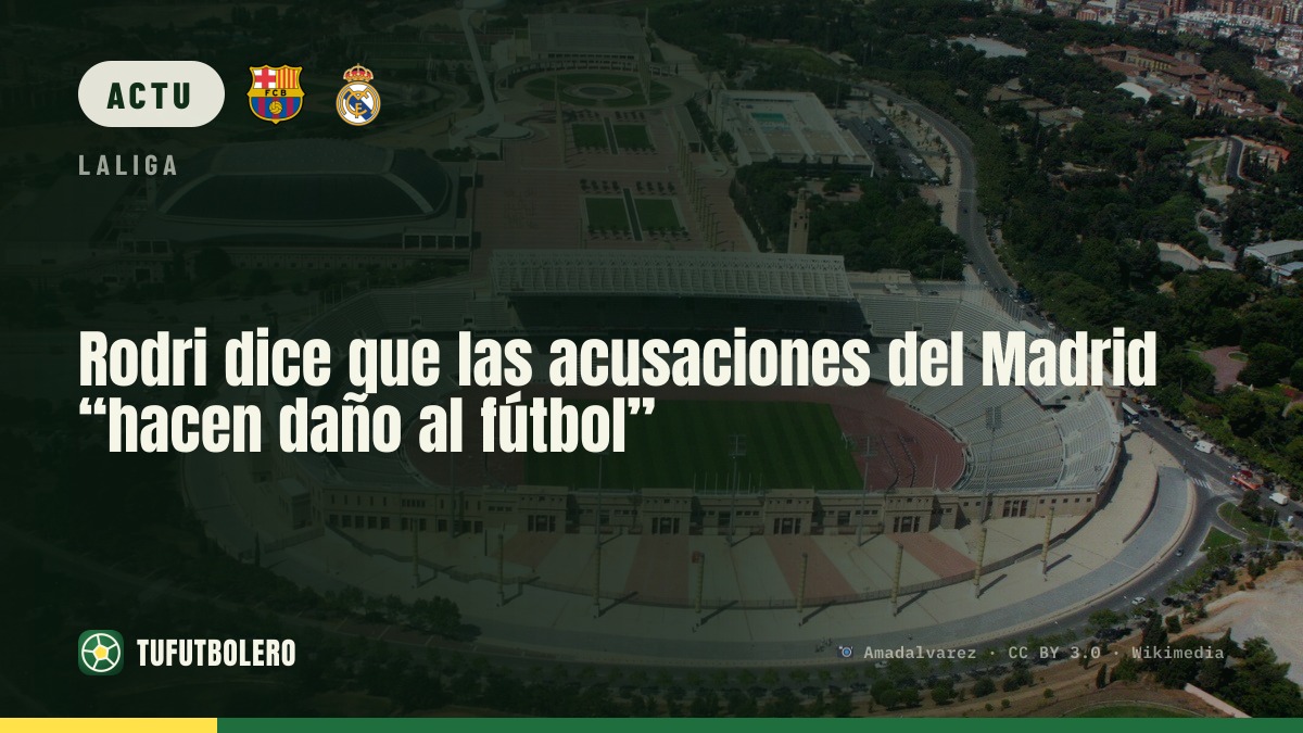 Rodri: les accusations du Madrid “abîment le football”