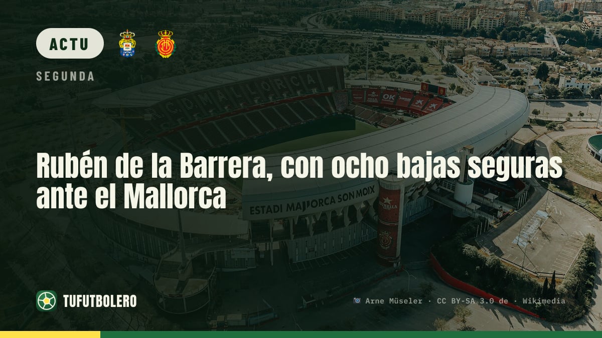 Rubén de la Barrera doit composer avec huit absents contre le Mallorca