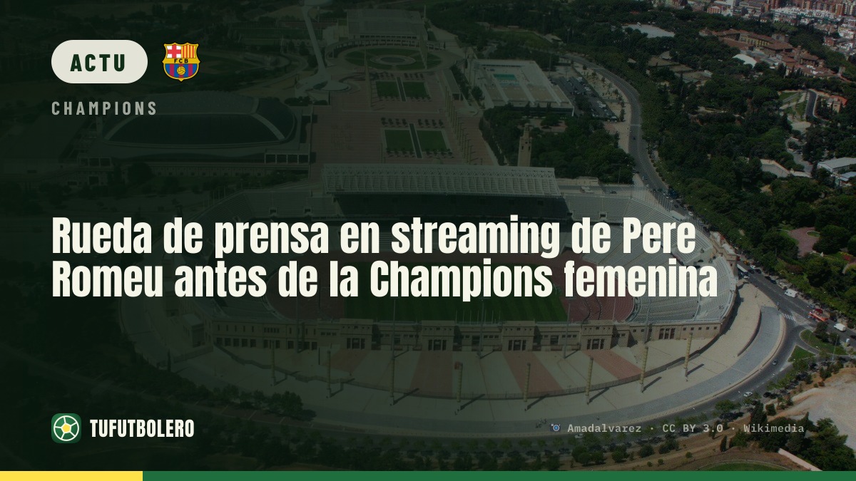 Conférence de presse en streaming : Pere Romeu avant la Ligue des champions