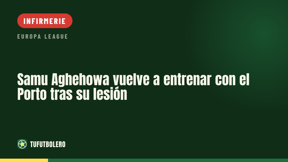 Samu Aghehowa reprend l’entraînement avec le Porto après sa blessure
