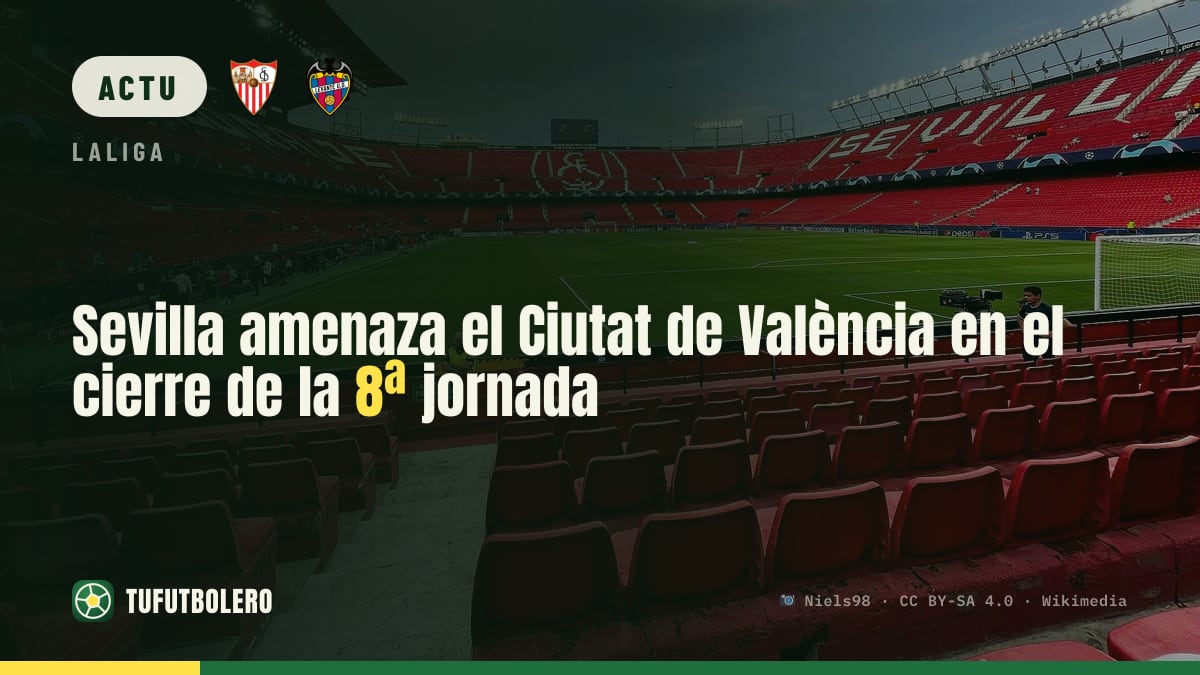 Le Sevilla menace le Ciutat de València à la clôture de la 8e journée
