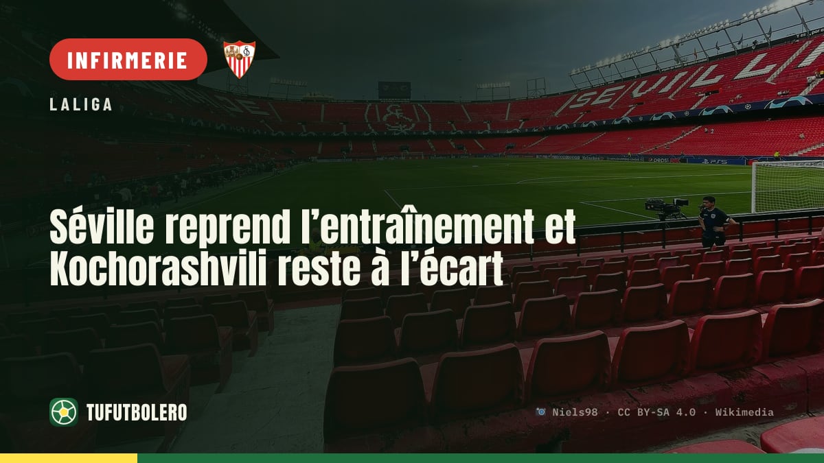 Séville reprend l’entraînement et Kochorashvili reste à l’écart