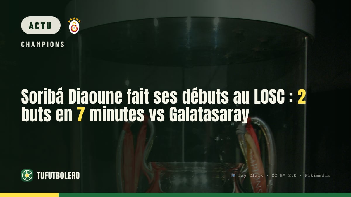 Soribá Diaoune fait ses débuts au LOSC : 2 buts en 7 minutes vs Galatasaray