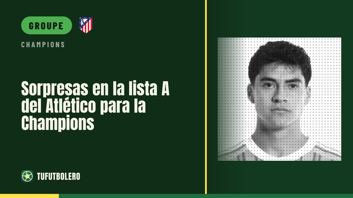 Surprises dans la liste A de l’Atletico pour la Ligue des champions