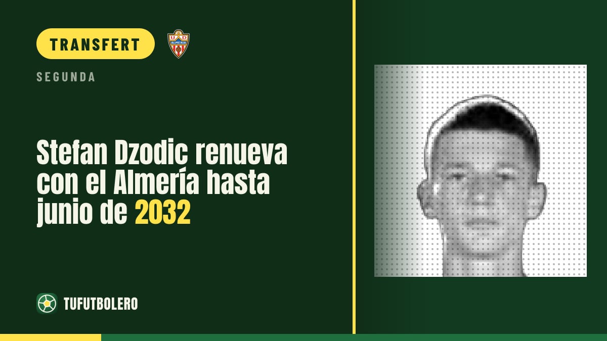 Stefan Dzodic prolonge avec l’Almería jusqu’en juin 2032