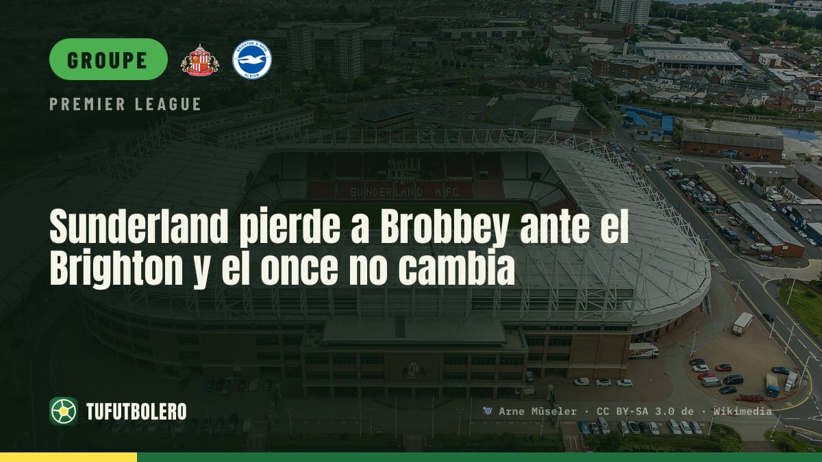 Sunderland sans Brobbey contre Brighton : même composition