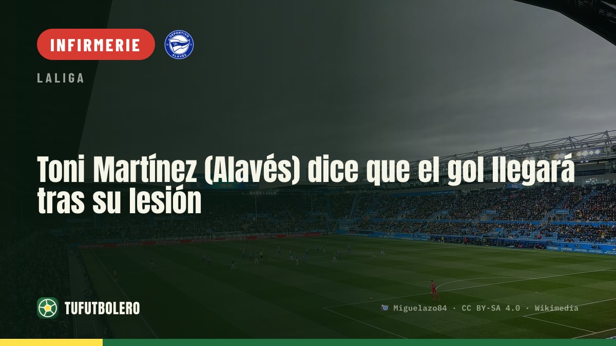 Toni Martínez (Alavés) compte sur son retour après une blessure au sóleo