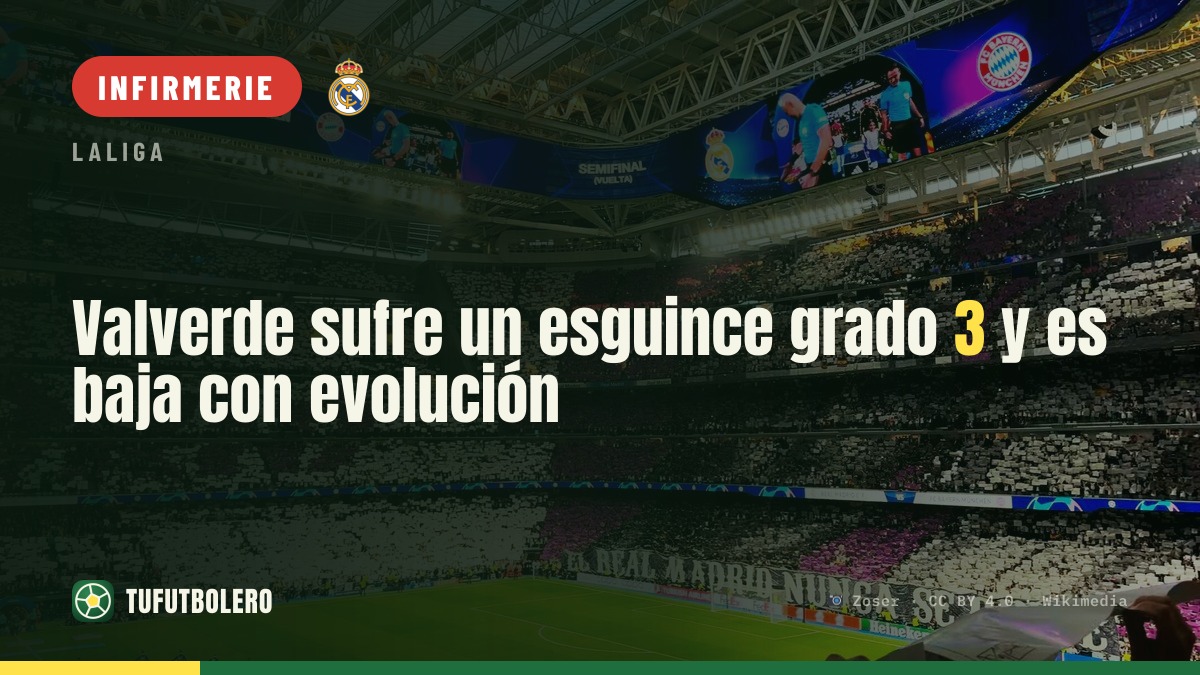 Valverde souffre d’une entorse du 3e degré, indisponible
