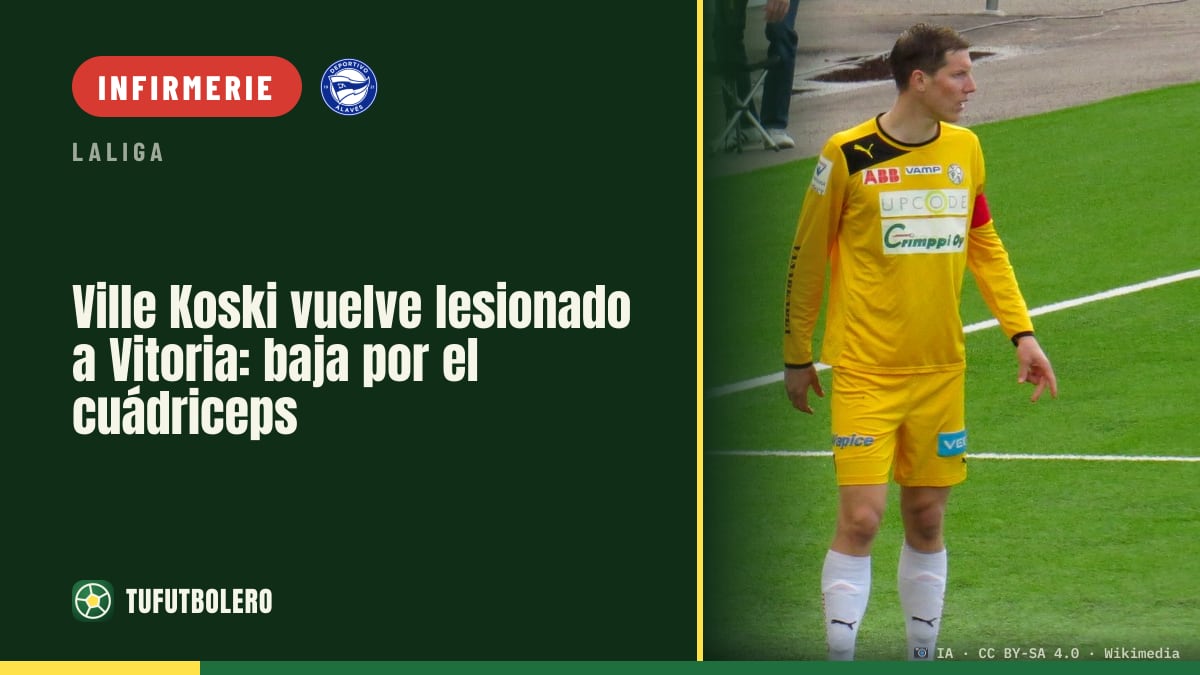 Ville Koski revient à Vitoria blessé : forfait avec le quadriceps droit