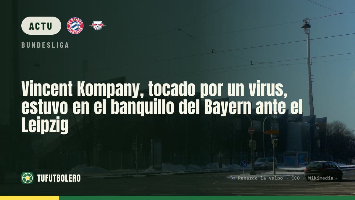 Vincent Kompany, diminué par un virus, présent sur le banc du Bayern à Leipzig