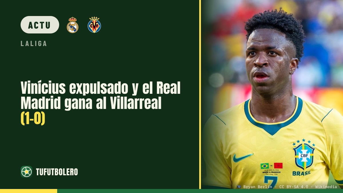 Vinícius expulsé : le Real Madrid bat Villarreal 1-0