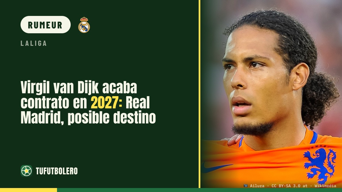Virgil van Dijk arrive en fin de contrat en 2027 : le Real Madrid cité
