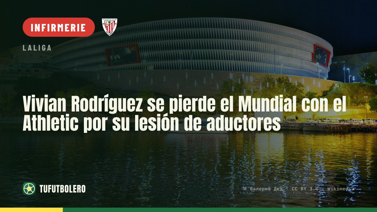 Vivian Rodríguez rate le Mondial avec l’Athletic à cause d’une blessure aux adducteurs