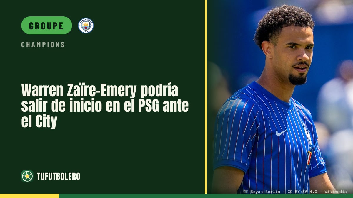 Warren Zaïre-Emery pourrait démarrer avec le PSG contre Manchester City