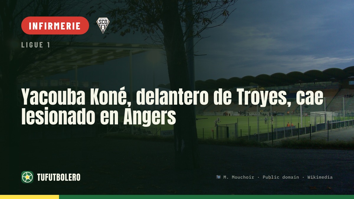 Koné, attaquant de Troyes, gravement touché à Angers