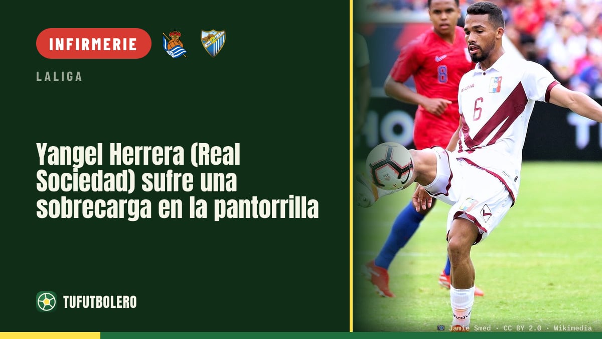 Yangel Herrera (Real Sociedad) a une surcharge au mollet