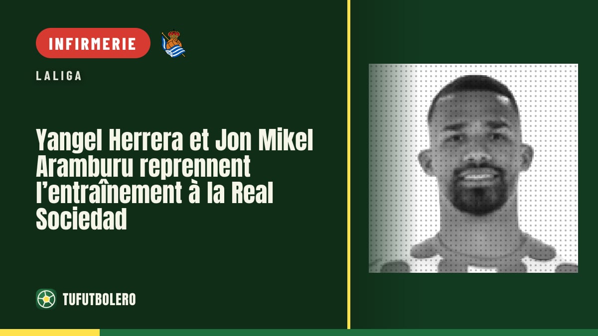 Yangel Herrera et Jon Mikel Aramburu reprennent l’entraînement à la Real Sociedad
