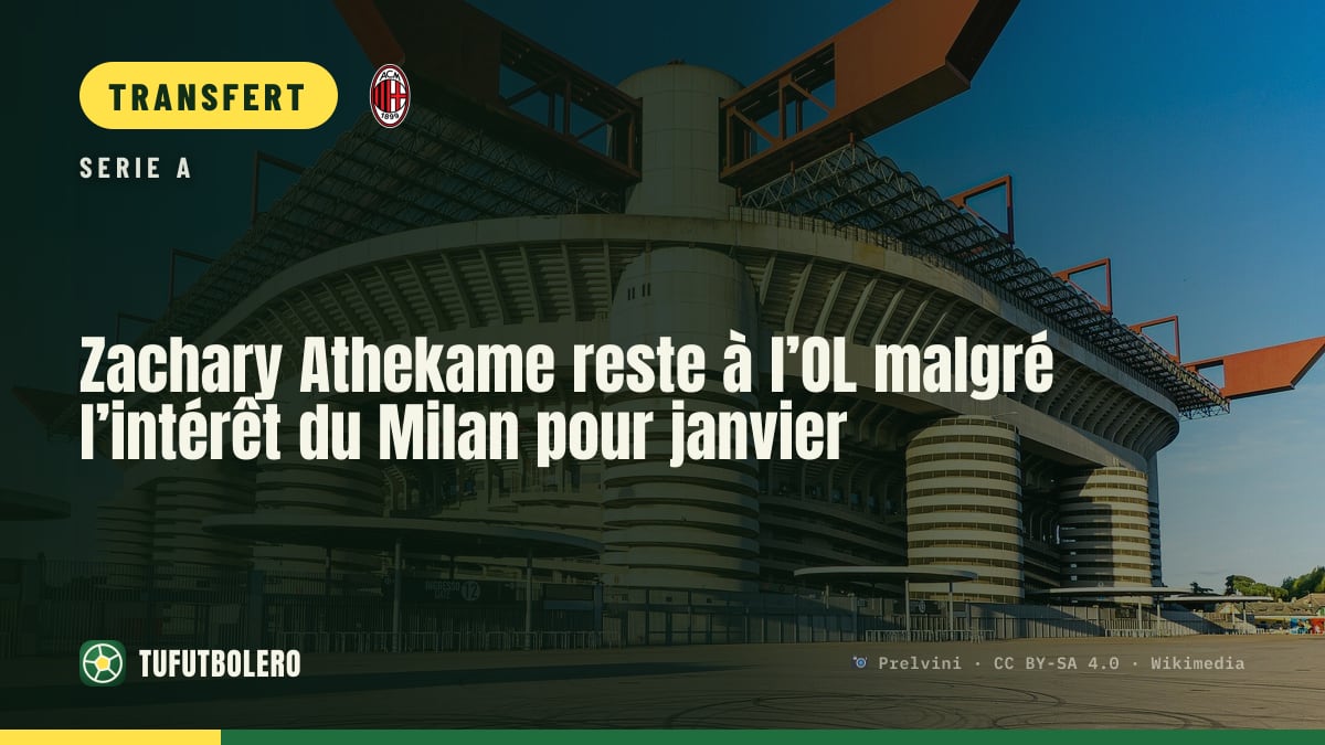 Zachary Athekame reste à l’OL malgré l’intérêt du Milan pour janvier