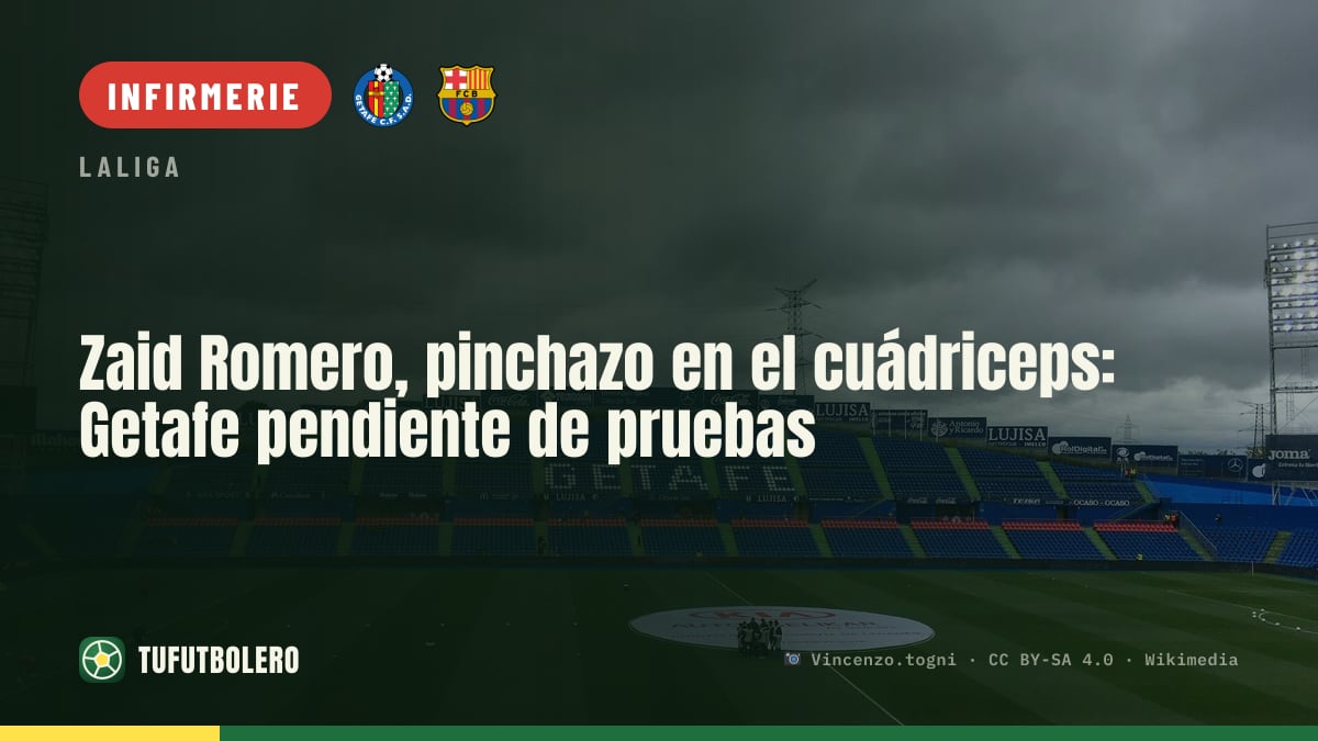 Zaid Romero souffre au quadriceps : le Getafe attend des examens