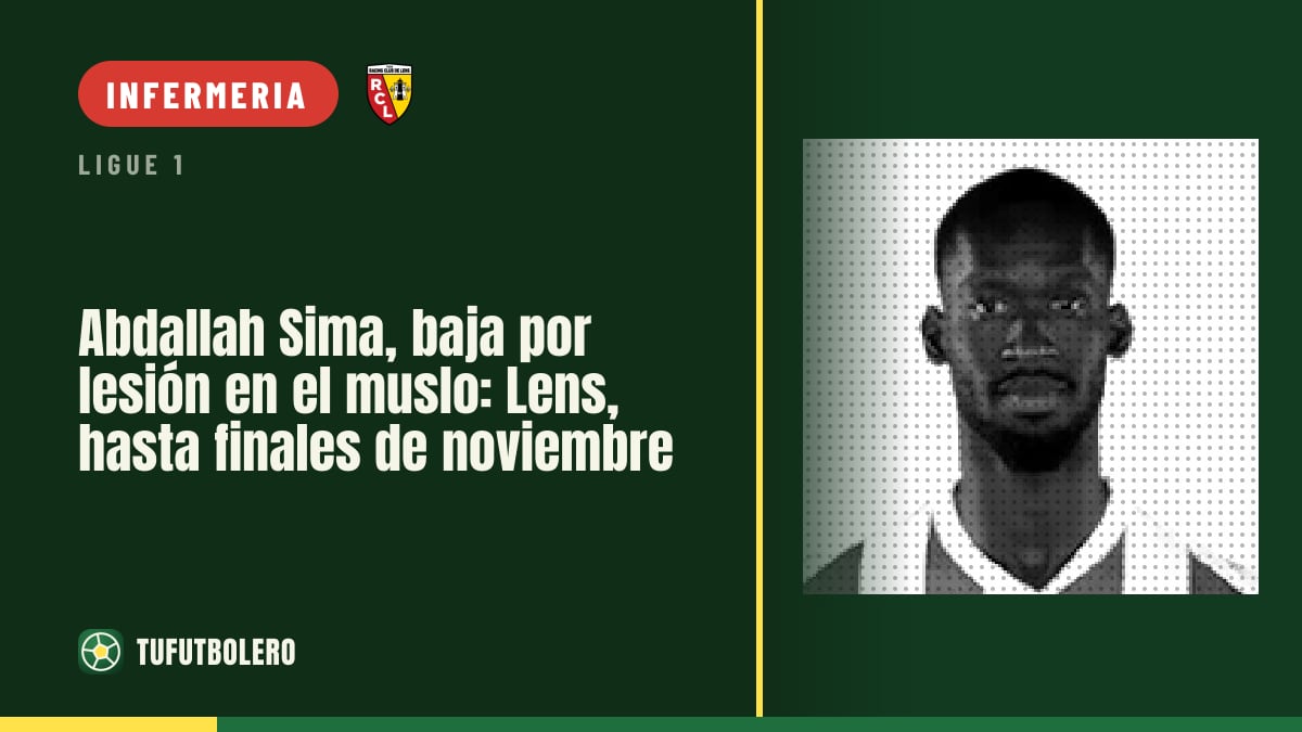 Abdallah Sima ko al muscolo: Lens senza l’attaccante fino a fine novembre