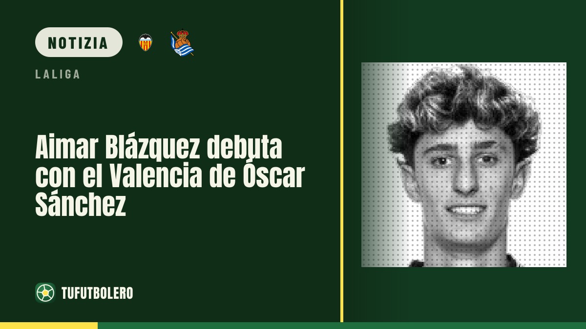 Aimar Blázquez debutta con il Valencia di Óscar Sánchez