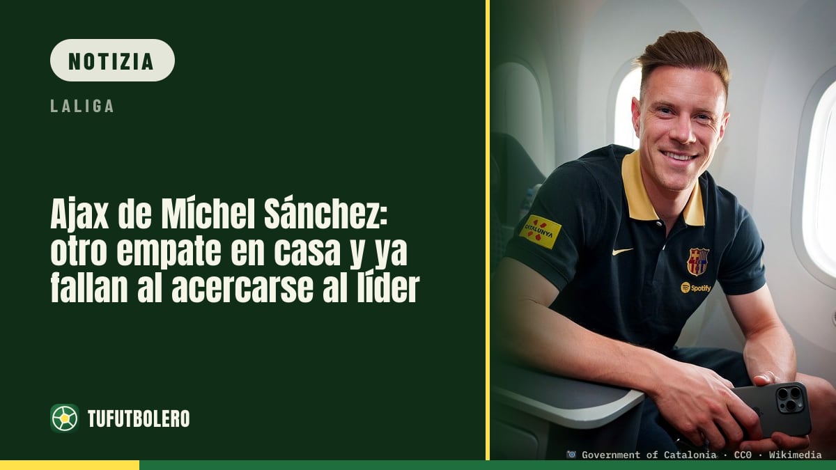 Ajax di Míchel Sánchez: nuovo pareggio casalingo e occasione mancata per avvicinarsi al leader