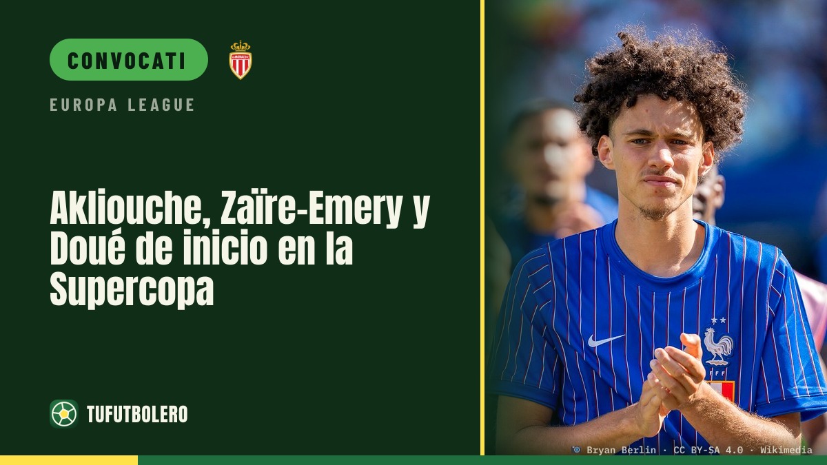 Akliouche, Zaïre-Emery e Doué titolari nel PSG di Luis Enrique