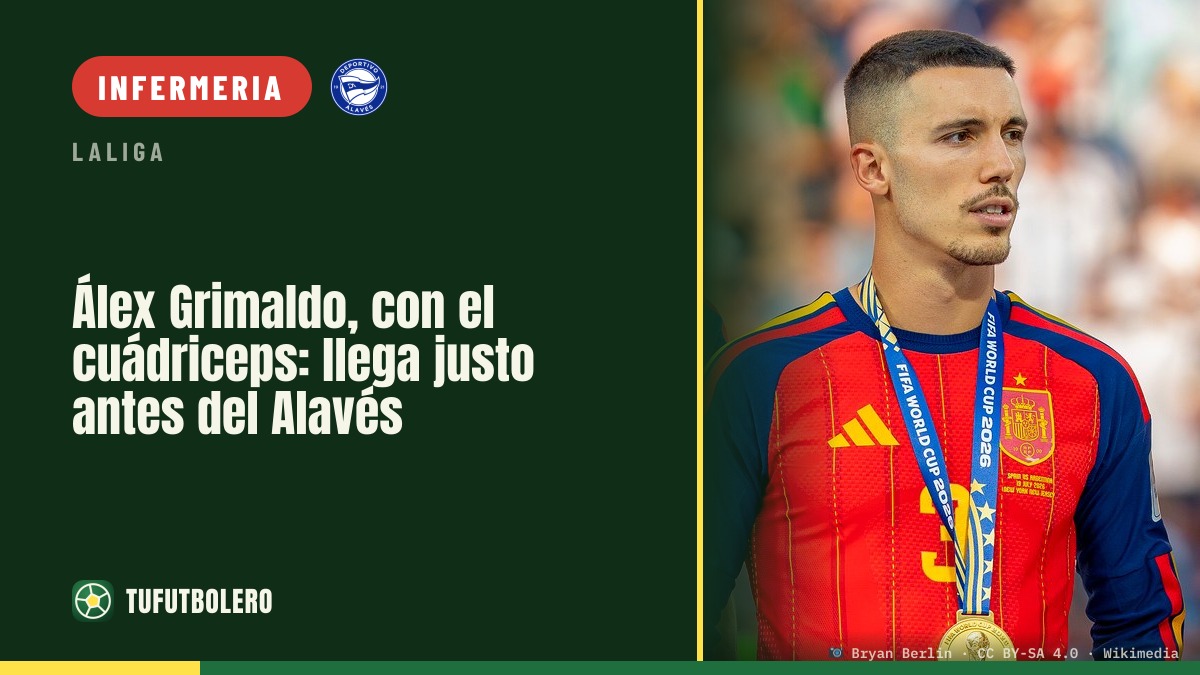 Álex Grimaldo torna all’Atlético: fastidio al quadricipite, possibile Alavés