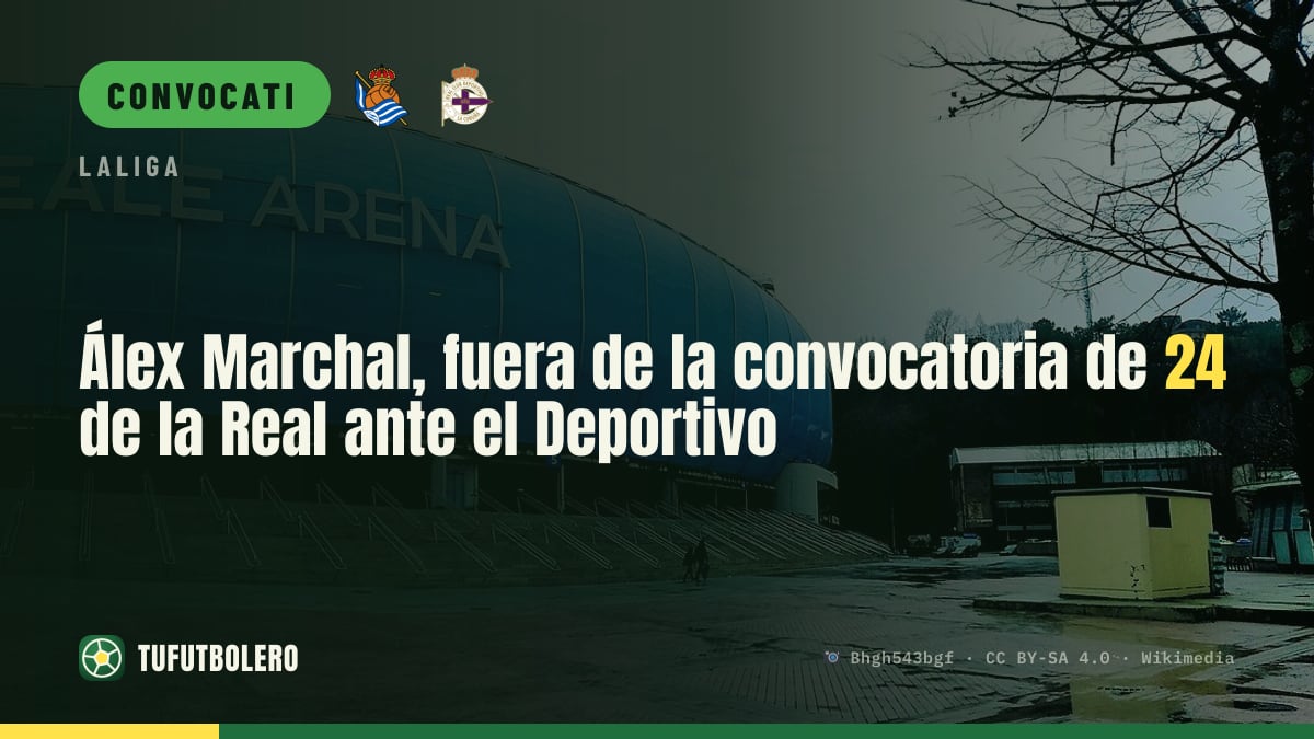 Álex Marchal escluso: la Real convoca 24 giocatori per il Deportivo