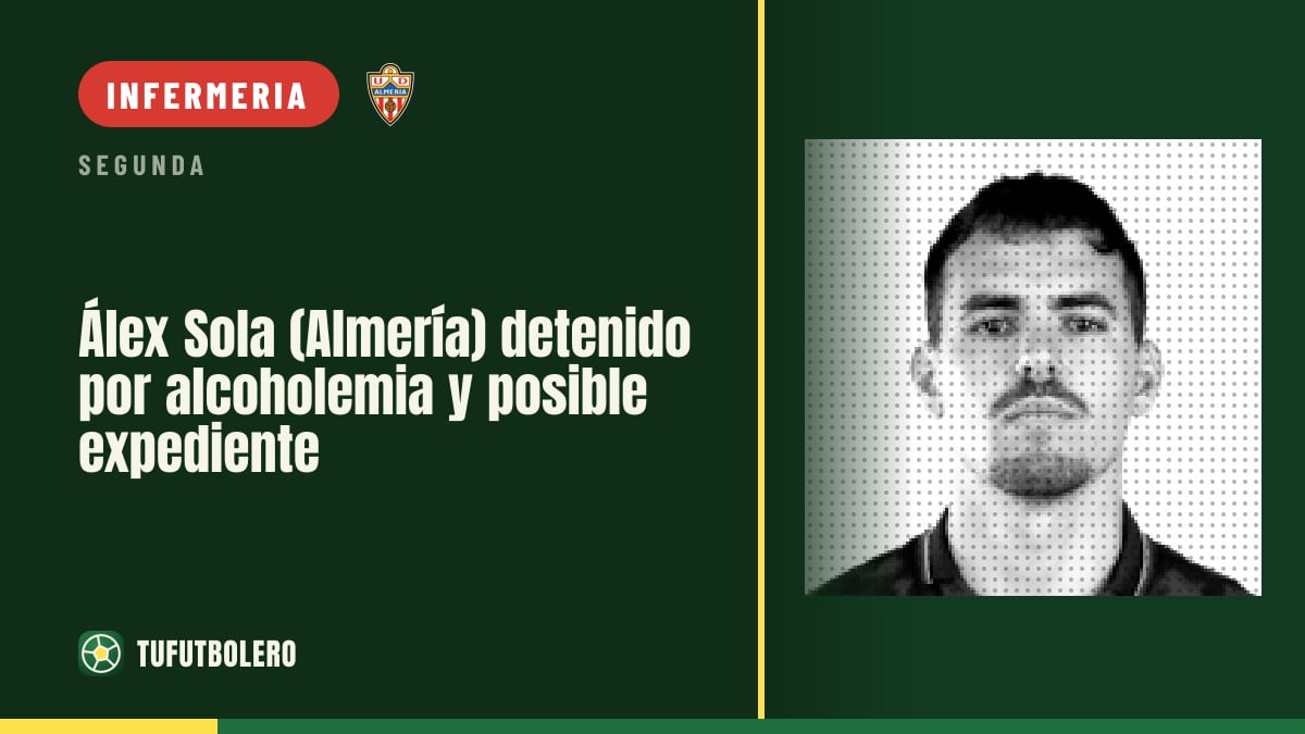 Álex Sola (Almería) fermato per alcolemia: possibile procedimento disciplinare