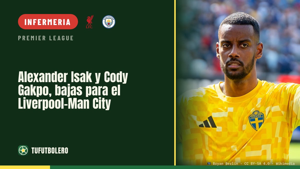 Alexander Isak e Cody Gakpo fuori per Liverpool-Man City
