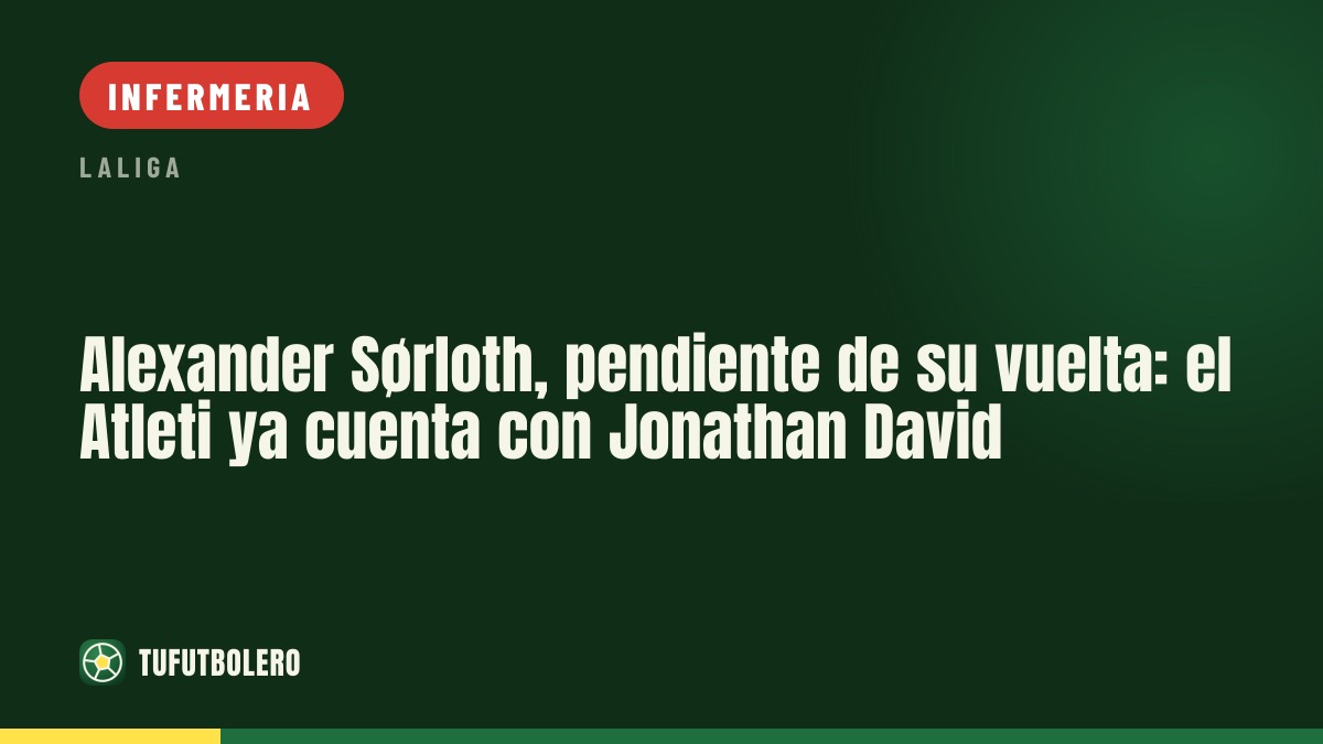 Alexander Sørloth in forse: l’Atleti conta già su Jonathan David