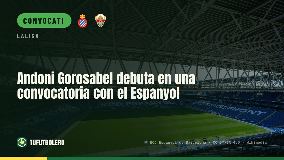Andoni Gorosabel debutta in una convocazione con l’Espanyol