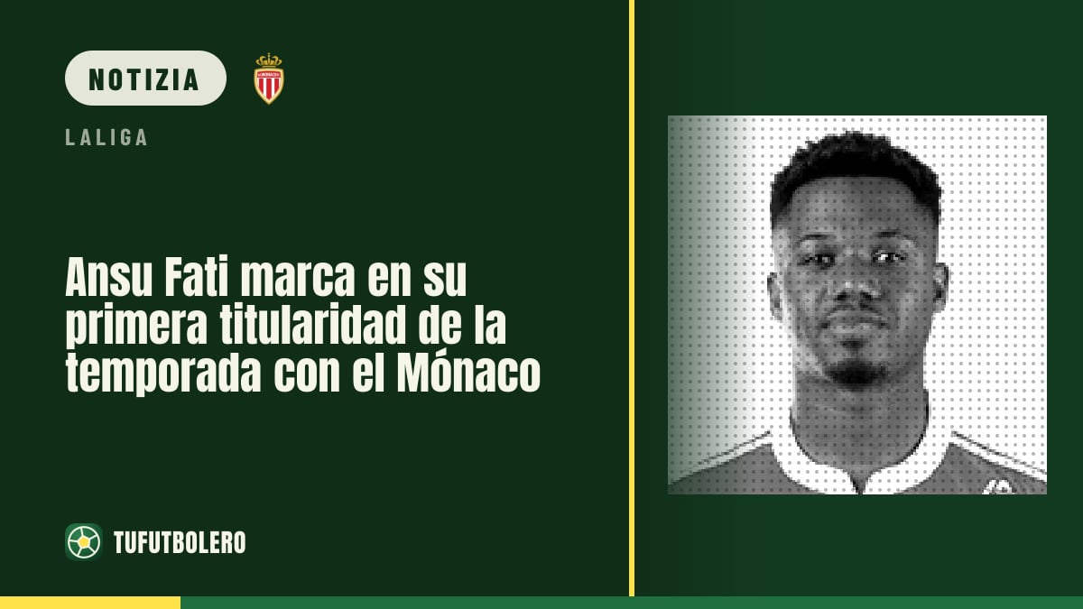 Ansu Fati segna alla prima da titolare della stagione con il Monaco