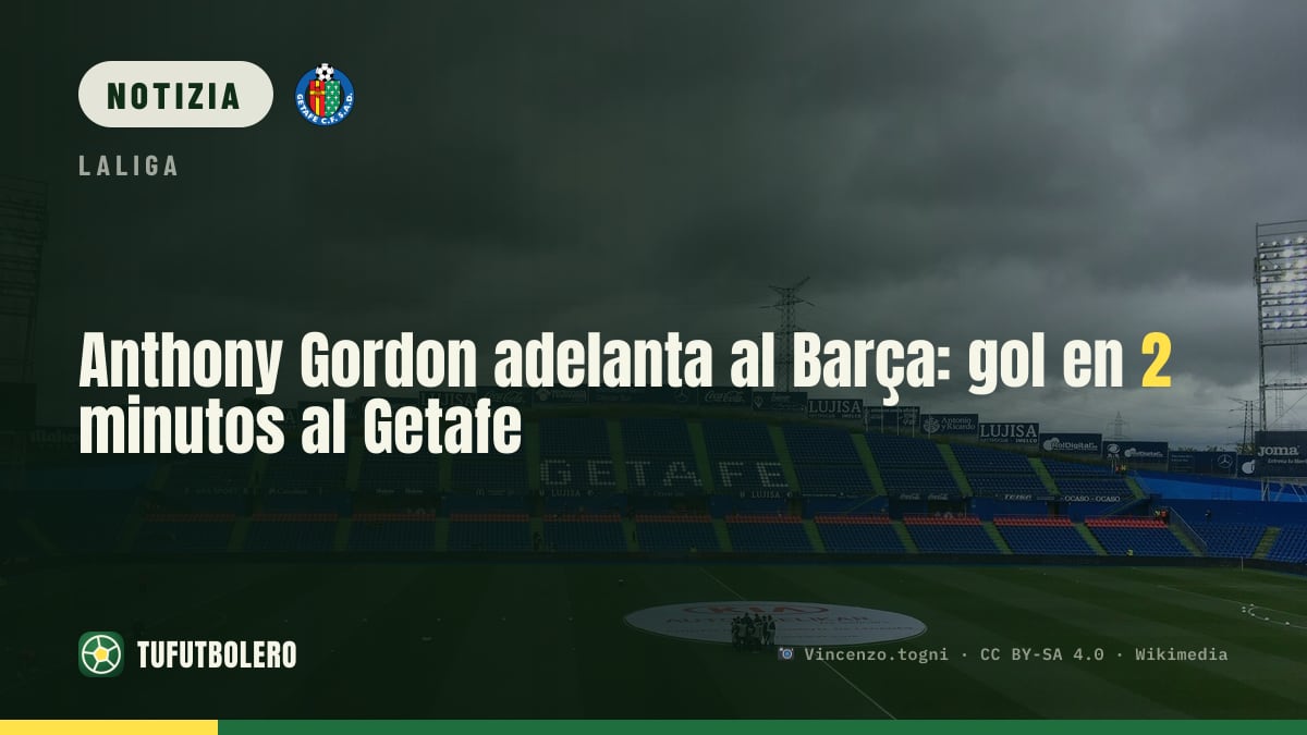 Anthony Gordon sblocca il Barça: gol dopo due minuti col Getafe