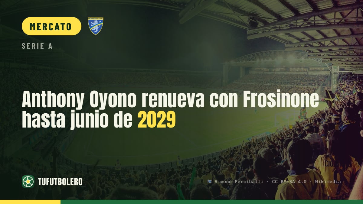 Anthony Oyono prolunga con il Frosinone fino al giugno 2029