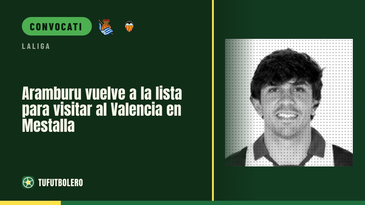 Aramburu torna in lista per Valencia-Real Sociedad a Mestalla