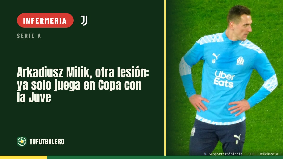 Arkadiusz Milik si infortuna ancora: con la Juve solo Coppa Italia