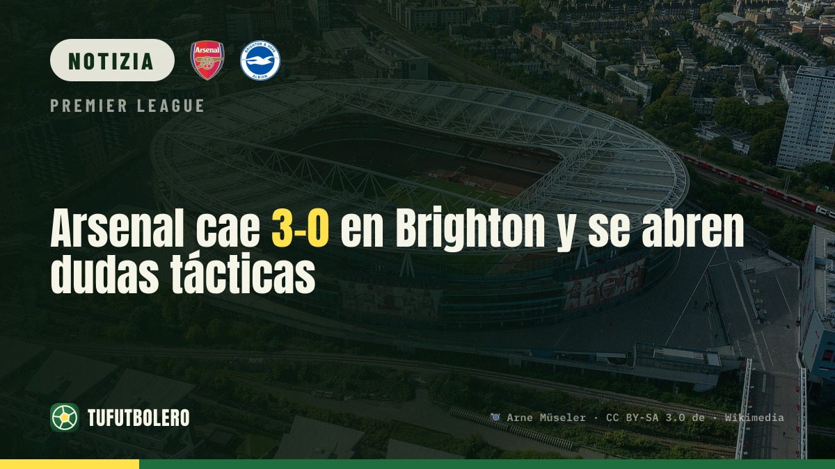 Arsenal beffato 3-0 a Brighton: partono le domande