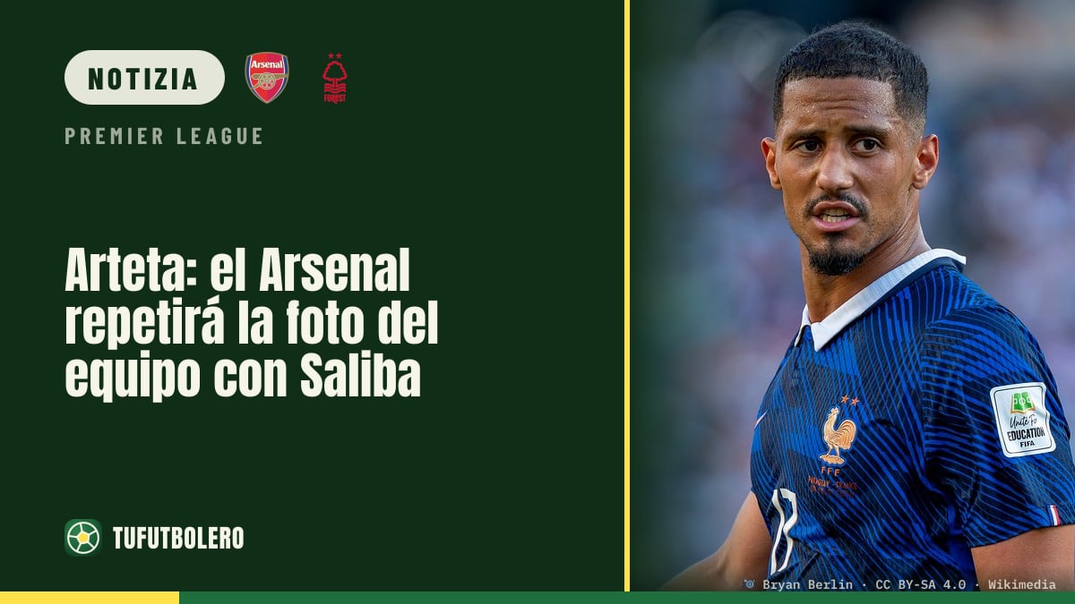 Arteta: l’Arsenal rifarà la foto di squadra con Saliba