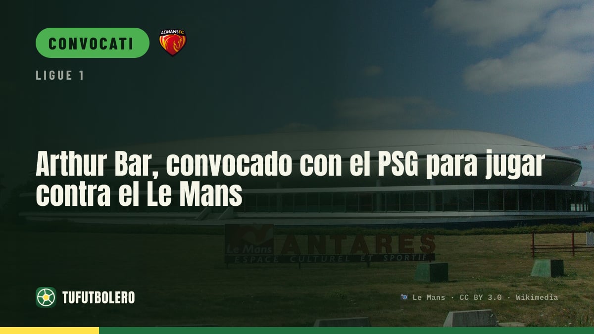 Arthur Bar convocato dal PSG per la sfida contro il Le Mans