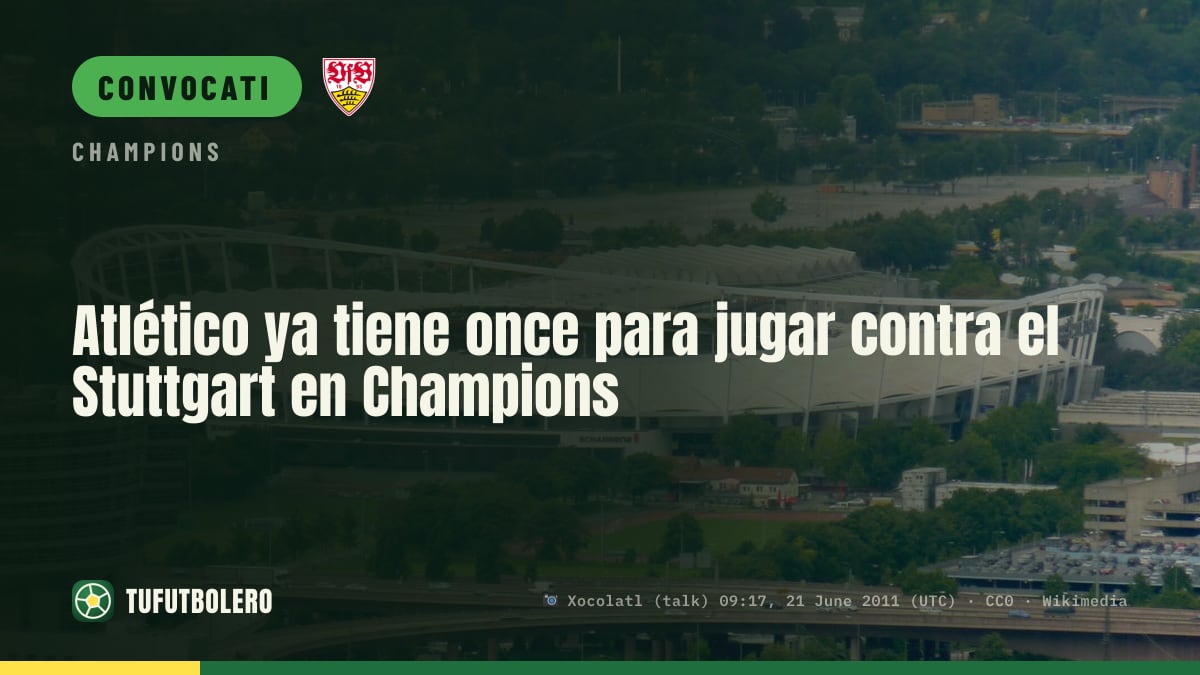 Atlético: undici titolare pronto per la sfida con lo Stuttgart in Champions